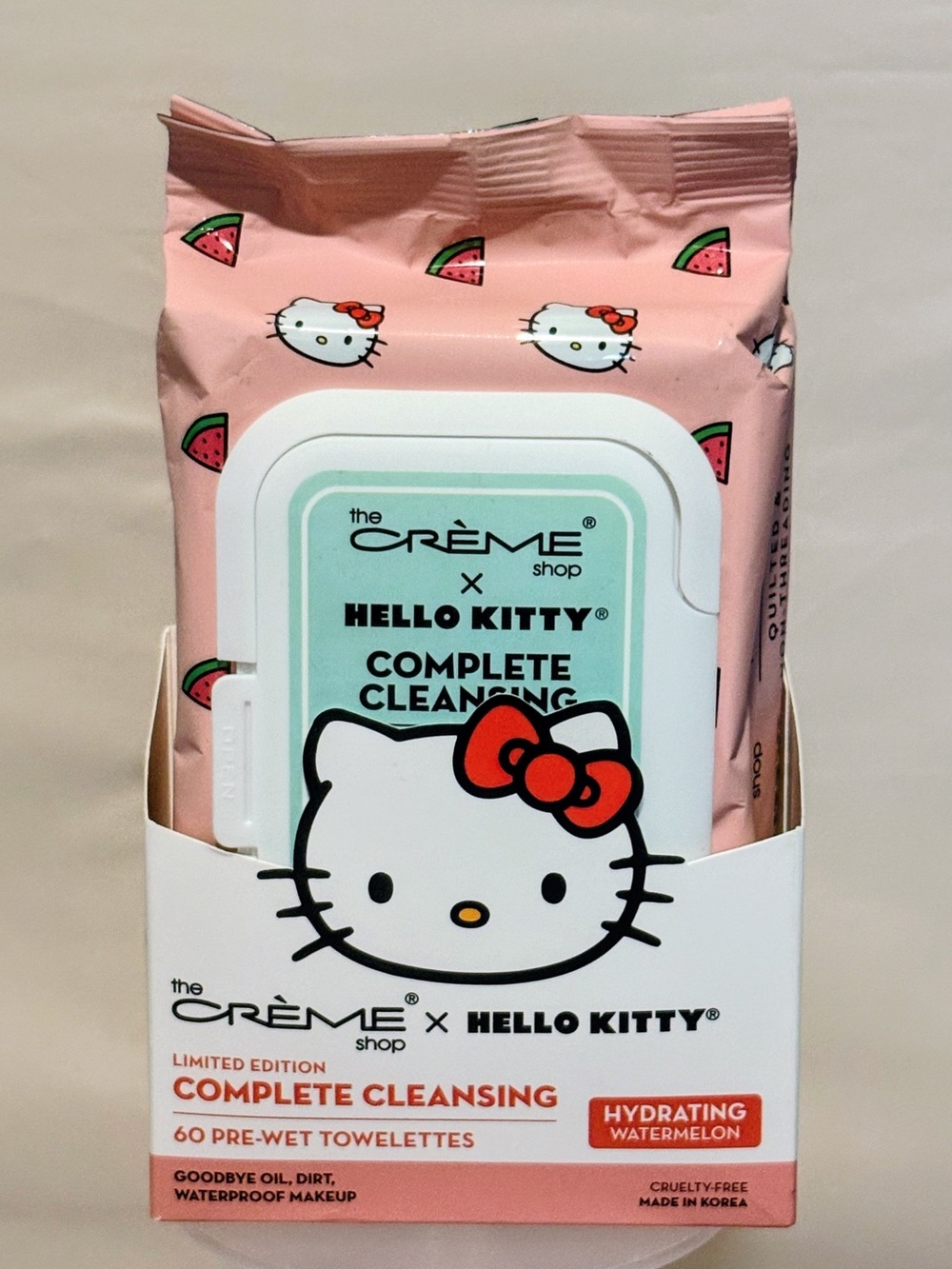 *5 for $25 - the CRÈME shop HELLO KITTY Hydrating Complete Cleansing Towelettes